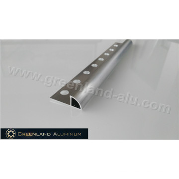 10mm Silber gebürsteter Aluminium Radius Edge Floor Trim